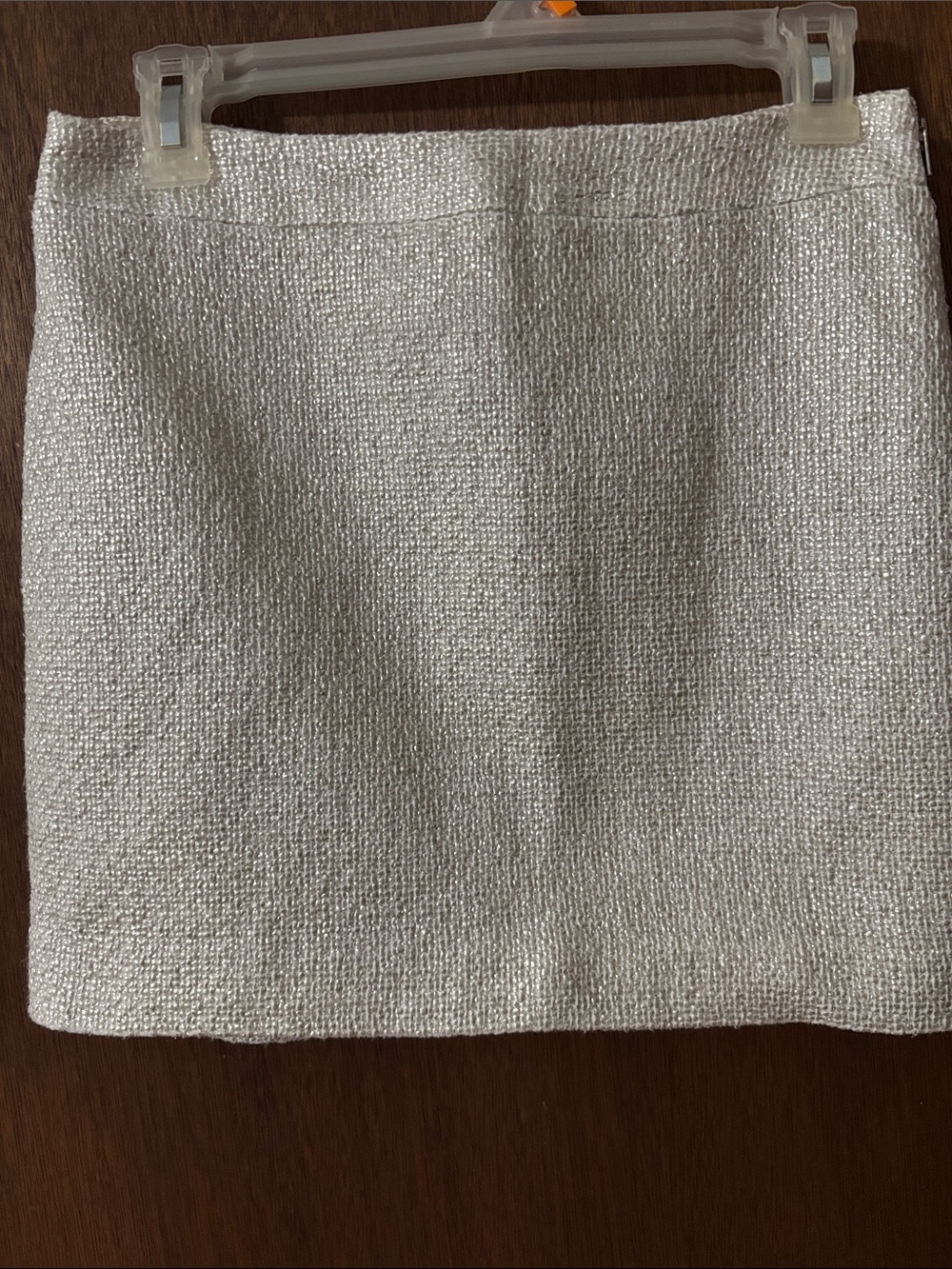 Banana Republic Cream Textured Mini Skirt